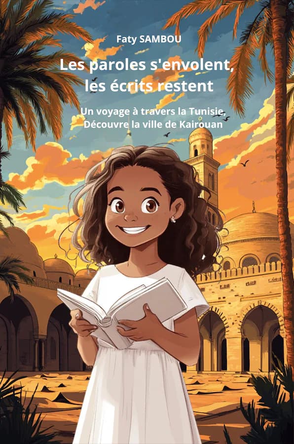 Couverture du livre jeunesse Les paroles s'envolent les écrit restent, inspiré de Tunisie